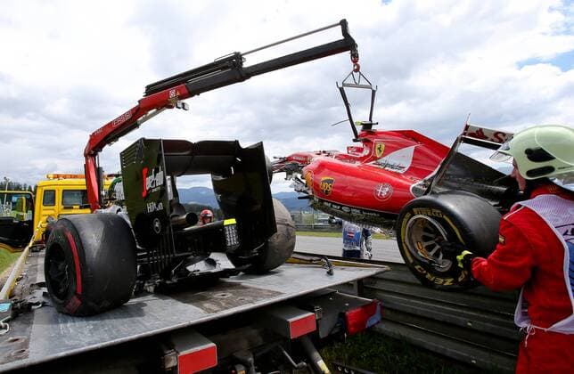 FORMULA 1 - GP of Austria 2015 SPIELBERG,AUSTRIA,21.JUN.15 - MOTORSPORTS, FORMULA 1 - Grand Prix of Austria, Red Bull Ring. Image shows the cars of Fernando Alonso (ESP McLaren Honda) and Kimi Raikkoenen (FIN Ferrari). GEPAxpictures xChristianxWalgram