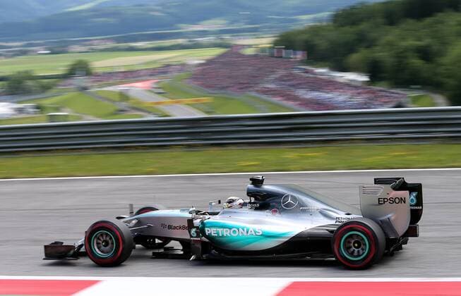 FORMULA 1 - GP of Austria 2015 SPIELBERG,AUSTRIA,21.JUN.15 - MOTORSPORTS, FORMULA 1 - Grand Prix of Austria, Red Bull Ring. Image shows Lewis Hamilton (GBR Mercedes GP). GEPAxpictures xChristianxWalgram