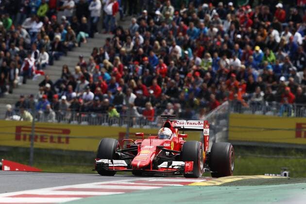 Motorsports: FIA Formula One World Championship WM Weltmeisterschaft 2015, Grand Prix of Austria, 5 Sebastian Vettel (GER, Scuderia Ferrari), xHOCHxZWEIx