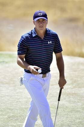 June 21, 2015..Jordan Spieth on the 2nd green during round 4 at the U.S. Open at Chambers Bay, University Place, Washington. . .George Holland Cal Media PGA Golf Herren Tour 2015: US Open Round 4 JUN 21 - ZUMAch4_