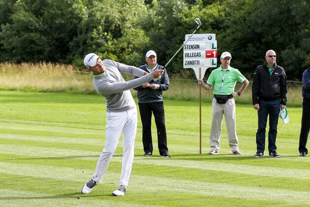 Moosinning Maximilian Kieffer (GER) auf dem Fairway , BMW International Open 2015, Show Event, Golf, 23.06.2015 Copyright: Kolbert xEibner-Pressefoto EP_ckt