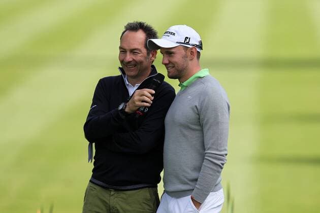 Moosinning l-r: Ralf Exel (Moderator) und Maximilian Kieffer (GER) , BMW International Open 2015, Show Event, Golf, 23.06.2015 Copyright: Kolbert xEibner-Pressefoto EP_ckt