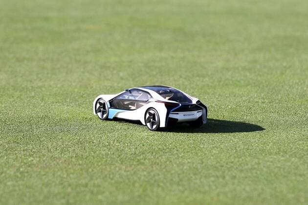 Moosinning Die Spieler muessen versuchen mit einem Modellauto den Golfball einzulochen , BMW International Open 2015, Show Event, Golf, 23.06.2015 Copyright: Kolbert xEibner-Pressefoto EP_ckt
