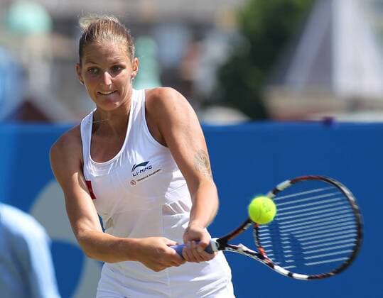 TENNIS - WTA Tennis Damen Aegon International 2015 EASTBOURNE,ENGLAND,24.JUN.15 - TENNIS - WTA Tour, Aegon International. Image shows Karolina Pliskova (CZE). GEPAxpictures xAlanxGrieves