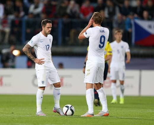England s Danny Ings looks on dejected after going 1-0 down England v Italy- UEFA Under 21 s - Ander Stadium - Czech Republic - 24th June 2015 - Picture David Klein Sportimage EDITORIAL USE ONLY. No use with unauthorised audio, video, data, fixture lists, club league logos or live services. Online in-match use limited to 120 images, no video emulation. No use in betting, games or single club league player publications.