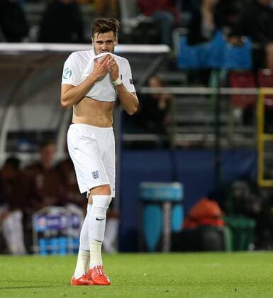England s Carl Jenkinson looks on dejected England v Italy- UEFA Under 21 s - Ander Stadium - Czech Republic - 24th June 2015 - Picture David Klein Sportimage EDITORIAL USE ONLY. No use with unauthorised audio, video, data, fixture lists, club league logos or live services. Online in-match use limited to 120 images, no video emulation. No use in betting, games or single club league player publications.