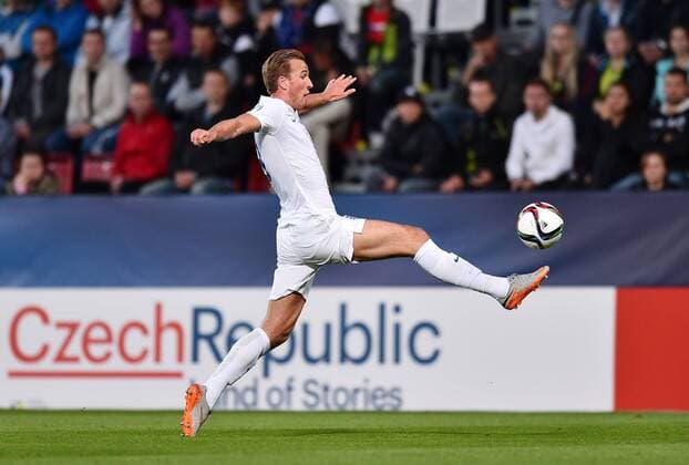 Aktuell Fußball, U21-EM, England - Italien 2015.06.24 OLOMOUC FOOTBALL UNDER 21 CHAMPIONSHIP CZECH REPUBLIC 2015 ENGLAND VS ITALY HARRY KANE 2015.06.24  20150624LUK035