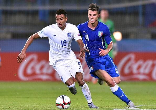Aktuell Fußball, U21-EM, England - Italien 2015.06.24 OLOMOUC FOOTBALL UNDER 21 CHAMPIONSHIP CZECH REPUBLIC 2015 ENGLAND VS ITALY JESSE LINGARD Lorenzo Crisetig 2015.06.24  20150624LUK061