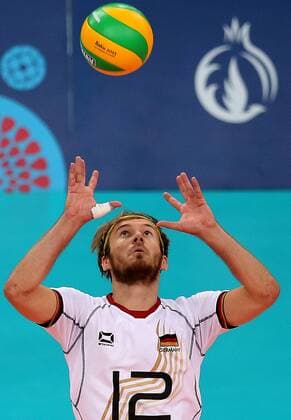 Aktuell Europaspiele in Baku, Volleyball, Viertelfinale, Deutschland - Serbien 24.06.2015 Baku(Azerbaijan) 1st European Games Serbia-Germany 1 4 final men s volleyball Ferdinand Tille Germany :Str 