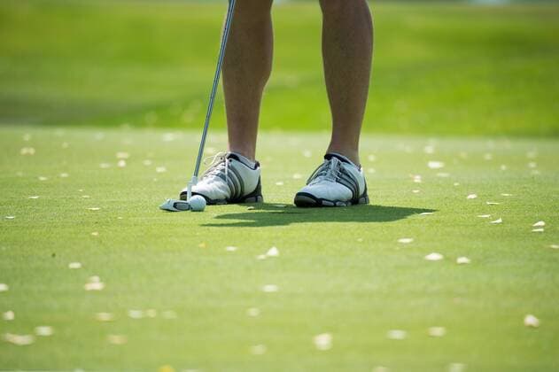 Aktuell Golf, Symbolfoto Muenchen Golfspieler beim Putten auf dem Gruen, Stock Copyright: Vallejos xEibner-Pressefoto EP_avs