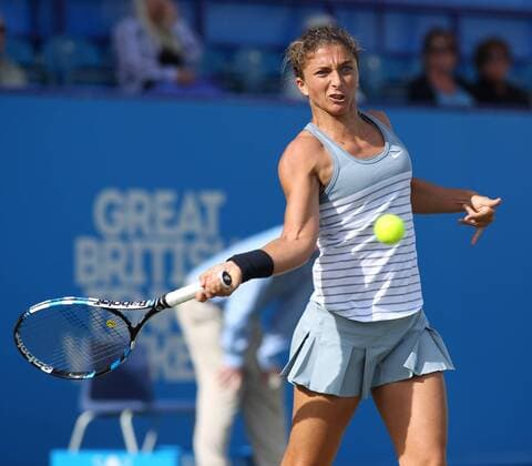 TENNIS - WTA Tennis Damen Aegon International 2015 EASTBOURNE,ENGLAND,24.JUN.15 - TENNIS - WTA Tour, Aegon International. Image shows Sara Errani (ITA). GEPAxpictures xAlanxGrieves