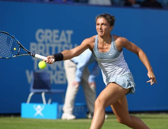 TENNIS - WTA Tennis Damen Aegon International 2015 EASTBOURNE,ENGLAND,24.JUN.15 - TENNIS - WTA Tour, Aegon International. Image shows Sara Errani (ITA). GEPAxpictures xAlanxGrieves