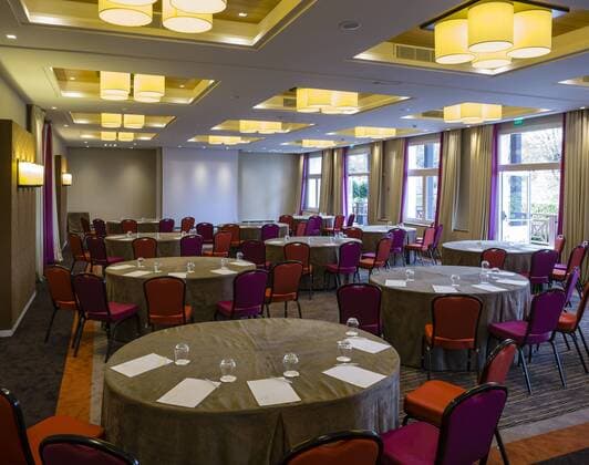 25.06.2015, Fussball Deutsche Nationalmannschaft, EM-2016 in Frankreich, Das Hotel Ermitage in Evian-les-Bains am Genfer See, das Quartier der Deutschen Nationalmannschaft in Frankreich während der EM-2016. 