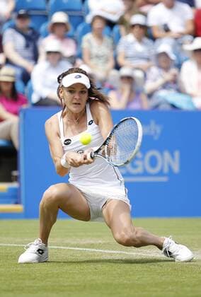 25.06.2015 Eastbourne, England. Aegon International Eastbourne WTA Tennis Damen Tennis Championships. Agnieszka Radwanska (POL) in action against Tsvetana Pironkova (BUL) during her quarter finals. xHongboxChenx  ActionPlus11634903