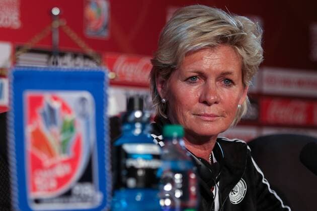 v.li.: Silvia Neid (Trainerin, Coach, Deutschland), Porträt, Portrait, Fussball, FIFA Frauen-WM 2015, Pressekonferenzen, xozx
