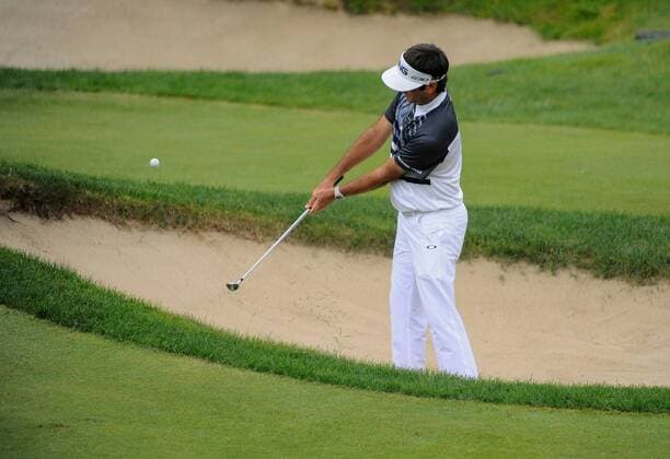 Bubba Watson in action during the Travelers Golf Championship at TPC River Highlands, Cromwell, Connecticut. Gregory Vasil Cal Media PGA Golf Herren 2015: Travelers Golf Championship JUN 25 - ZUMAc04_