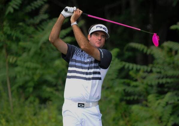 Bubba Watson in action during the Travelers Golf Championship at TPC River Highlands, Cromwell, Connecticut. Gregory Vasil Cal Media PGA Golf Herren 2015: Travelers Golf Championship JUN 25 - ZUMAc04_