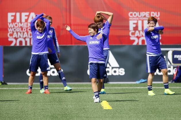 Aya Miyama (JPN), JUNE 25, 2015 - Football Soccer : Japan national team Nationalteam official training session before the FIFA Women s World Cup Canada 2015 Quarterfinal match at Clareview Park, Edmonton, Canada. NoxThirdxPartyxSales  (qdwa041259)