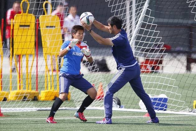Ayumi Kaihori (JPN), JUNE 25, 2015 - Football Soccer : Japan national team Nationalteam official training session before the FIFA Women s World Cup Canada 2015 Quarterfinal match at Clareview Park, Edmonton, Canada. NoxThirdxPartyxSales  (qdwa041275)