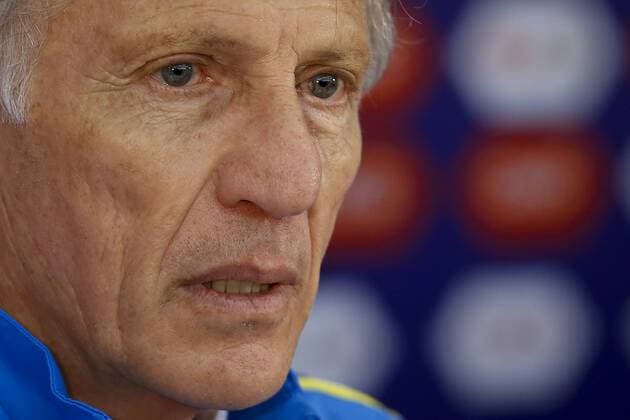 VINA DEL MAR, June 25, 2015 -- Colombia s head coach Jose Pekerman attends a press conference PK Pressekonferenz in Vina del Mar, Chile, on June 25, 2015. Mauricio Alvarado ) (SP)CHILE-VINA DEL MAR-COPA AMERICA-COLOMBIA COLPRENSA 