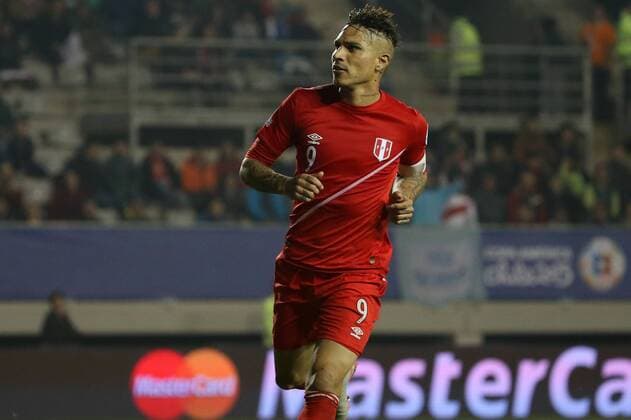 Football, Bolivia v Peru Copa America 2015. Peru s player Paolo Guerrero celebrates his goal against Bolivia during the finals quarters for Copa America, at Bicentenario German Becker stadium. Temuco, Chile. 26 06 2015 Dragomir Yankovic Photosport Bolivia v Peru, Copa America 2015. 