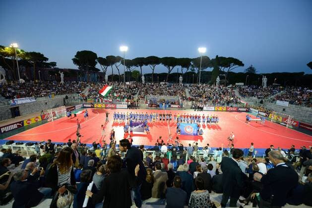 June 25, 2015 - Rome, Italy - Debut italian national female the futsal against Hungary at Stadio Pietrangeli in Rome, Italy on June 25, 2015. Women s Futsal national team Nationalteam  - ZUMAn230
