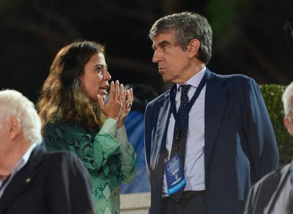 June 25, 2015 - Rome, Italy - AS Roma ex-president , Rosella Sensi during the Italian women s futsal team s first ever match, an International Friendly Länderspiel against Hungary at Stadio Pietrangeli in Rome, Italy on June 25, 2015. Debut italian national female the futsal  - ZUMAn230