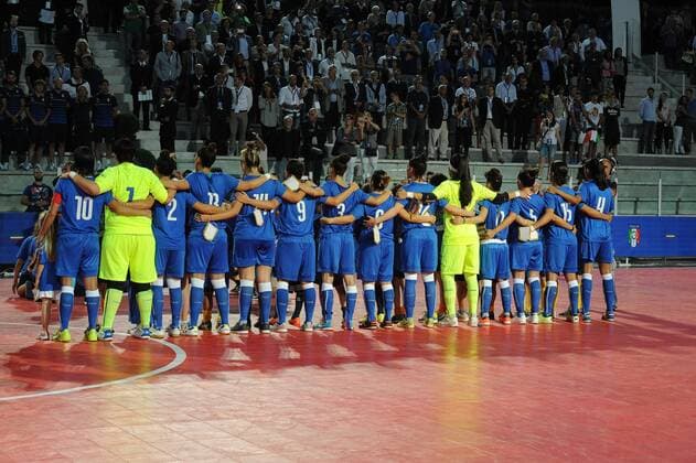 June 25, 2015 - Rome, Italy - Debut italian national female the futsal against Hungary at Stadio Pietrangeli in Rome, Italy on June 25, 2015. Debut italian national female the futsal  - ZUMAn230