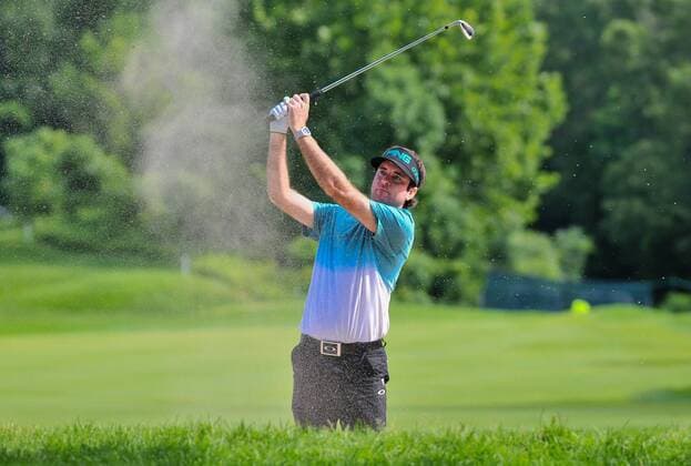 Aktuell Golf, PGA Tour, Travelers Championship in Cromwell Bubba Watson in action during the Travelers Golf Championship at TPC River Highlands, Cromwell, Connecticut. Gregory Vasil Cal Media PGA Golf Herren 2015: Travelers Championship JUN 26 - ZUMAc04_