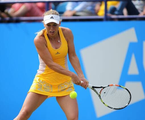 Aktuell Tennis, WTA Turnier in Eastbourne TENNIS - WTA Tennis Damen Aegon International 2015 EASTBOURNE,ENGLAND,26.JUN.15 - TENNIS - WTA Tour, Aegon International. Image shows Caroline Wozniacki (DEN). GEPAxpictures xAlanxGrieves