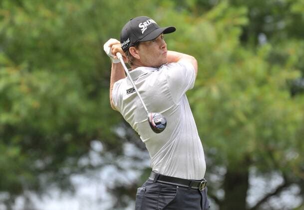 Chris Stroud in action during the Travelers Golf Championship at TPC River Highlands, Cromwell, Connecticut. Gregory Vasil Cal Media PGA Golf Herren 2015: Travelers Championship JUN 26 - ZUMAc04_