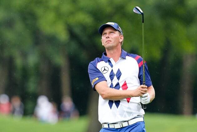 Aktuell Golf, BMW International Open in München Eichenried Moosinning Marcel Siem (GER) schlaegt aus dem Rough , BMW International Open 2015, Tag 3, Golf, 27.06.2015 , Copyright: Kolbert Eibner-Pressefoto EP_CKT