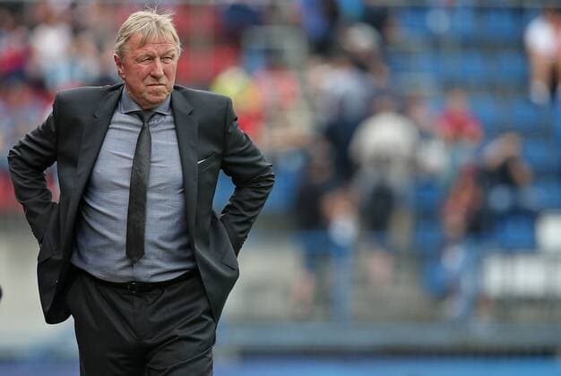 27.06.2015, Fussball U21 U 21 Europameisterschaft 2015 in Tschechien, Halbfinale, Portugal - Deutschland im Andruv Stadion Olmütz. Bundestrainer Horst Hrubesch (Deutschland) 