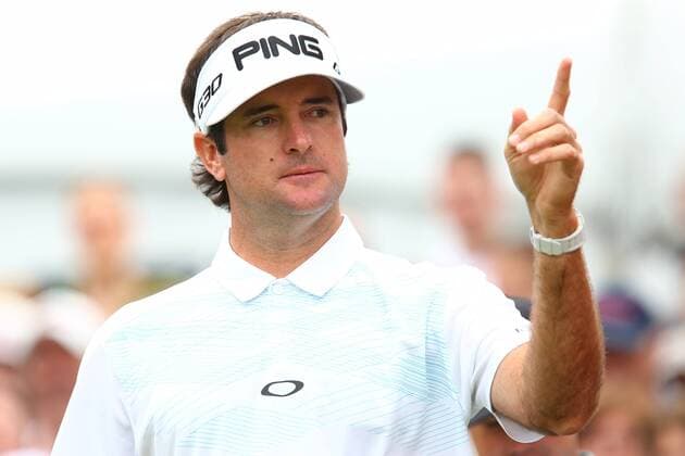 Aktuell Golf, PGA Tour, Travelers Championship in Cromwell June 27, 2015 - Cromwell, Connecticut, U.S - Bubba Watson prior to the first tee during the third round of the Travelers Championship at TPC River Highlands in Cromwell, Connecticut. Golf 2015 - Travelers Championship - Round 3 - ZUMAc119