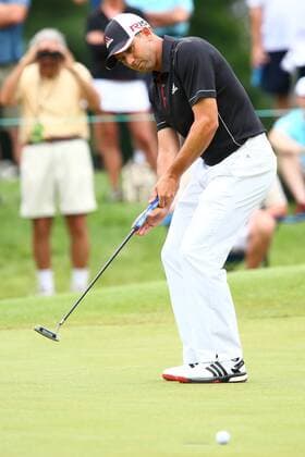 Aktuell Golf, PGA Tour, Travelers Championship in Cromwell June 27, 2015 - Cromwell, Connecticut, U.S - Sergio Garcia reacts to a missed putt during the third round of the Travelers Championship at TPC River Highlands in Cromwell, Connecticut. Golf 2015 - Travelers Championship - Round 3 - ZUMAc119