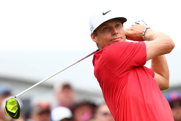 June 27, 2015 - Cromwell, Connecticut, U.S - Nick Watney tees off the first tee during the third round of the Travelers Championship at TPC River Highlands in Cromwell, Connecticut. Golf 2015 - Travelers Championship - Round 3 - ZUMAc119