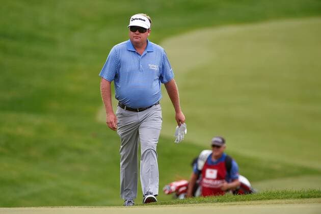 Aktuell Golf, PGA Tour, Travelers Championship in Cromwell June 27, 2015 - Cromwell, Connecticut , U.S. - Carl Pettersson walks up to the 1ast green during the third round of the PGA Golf Herren Travelers Championship tournament held at TPC River Highland in Cromwell Connecticut. Eric Canha CSM PGA 2015: Travelers Championship JUN 27 - ZUMAc04_