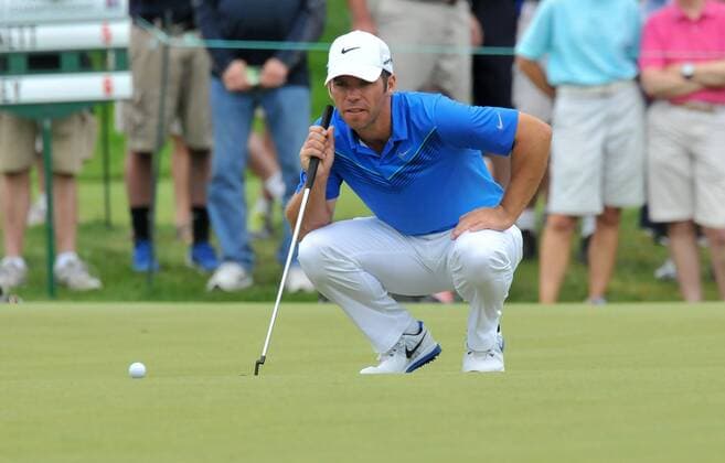 Paul Casey in action during the Travelers Golf Championship at TPC River Highlands, Cromwell, Connecticut. Gregory Vasil Cal Media PGA Golf Herren 2015: Travelers Championship JUN 27 - ZUMAc04_