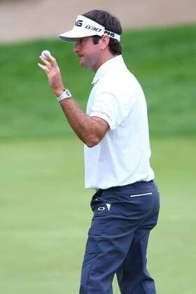 June 27, 2015 - Cromwell, Connecticut, U.S - Bubba Watson waves to the gallery after completing the 15th green during the third round of the Travelers Championship at TPC River Highlands in Cromwell, Connecticut. Golf 2015 - Travelers Championship - Round 3 - ZUMAc119