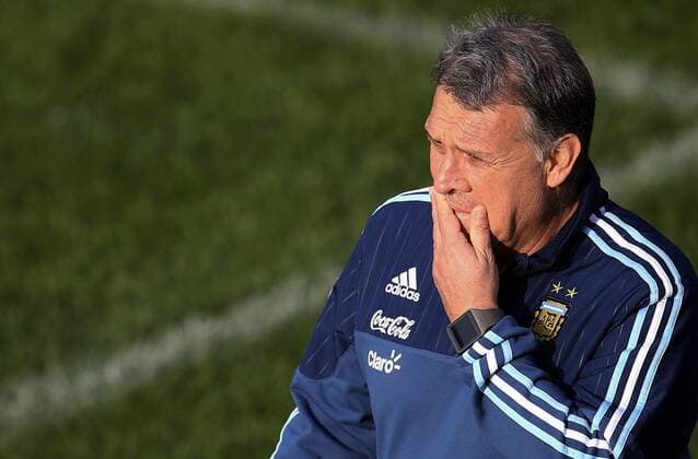Aktuell Fußball, Copa America, Training Nationalmannschaft Argentinien Argentina s national team Nationalteam coach Gerardo Martino attends a training session in Vina del Mar, on June 27, 2015. . Juan Roleri ) (jp) VINA DEL MAR-AMERICAN CUP-ARGENTINA TELAM 