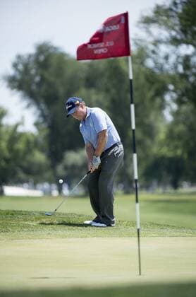 June 27, 2015 - Sacramento, CA, USA - Tom Watson bogeys the seventh hole during round three of the 36th U.S. Senior Open Championships at the Del Paso Country Club Saturday on June 27, 2015 in Sacramento, Calif. Golf 2015 - U.S. Senior Open - ZUMAs76_