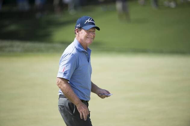 June 27, 2015 - Sacramento, CA, USA - Tom Watson finished for a tie for third place during round three of the 36th U.S. Senior Open Championships at the Del Paso Country Club Saturday on June 27, 2015 in Sacramento, Calif. Golf 2015 - U.S. Senior Open - ZUMAs76_