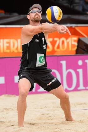 28.06.2015, Den Haag, Hofvijver Stadion World Championships Weltmeisterschaft 2015, Vorrunde Zuspiel Kay Matysik ( 2 GER)