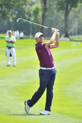 James Morrison BMW International Open Golf, golfen Green Fairway Golfclub Eichenried München 28. Juni 2015