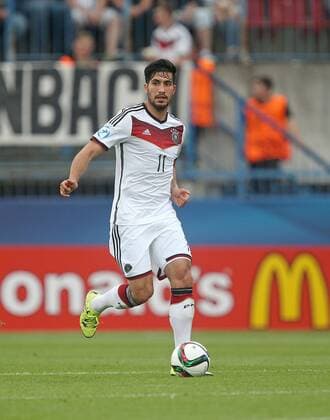 27.06.2015, Fussball U21 U 21 Europameisterschaft 2015 in Tschechien, Halbfinale, Portugal - Deutschland im Andruv Stadion Olmütz. Emre Can (Deutschland) 