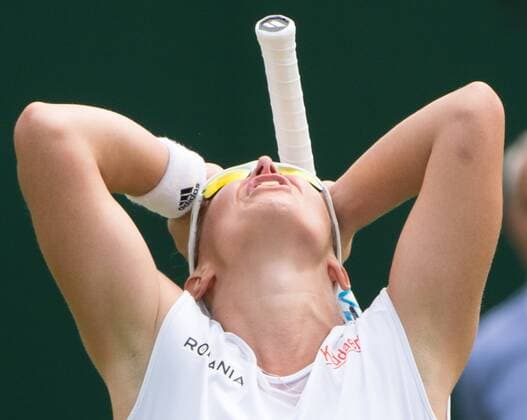 - LONDON, UNITED KINGDOM: Belgian Kirsten Flipkens jubilates after winning the first round match between Belgian Kirsten Flipkens and German Annika Beck at the 2015 Wimbledon grand slam tennis tournament at the All England Tennis Club, in southwest London, Britain, Monday 29 June 2015. BENOITxDOPPAGNE  x04653679x