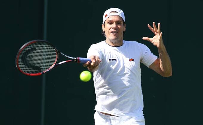 TENNIS - ATP Tennis Herren Wimbledon 2015 LONDON,ENGLAND,29.JUN.15 - TENNIS - ATP World Tour, Wimbledon 2015, Grand Slam. Image shows Tommy Haas (GER). GEPAxpictures xAlanxGrieves