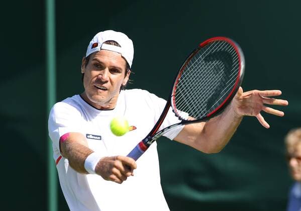 TENNIS - ATP Tennis Herren Wimbledon 2015 LONDON,ENGLAND,29.JUN.15 - TENNIS - ATP World Tour, Wimbledon 2015, Grand Slam. Image shows Tommy Haas (GER). GEPAxpictures xAlanxGrieves
