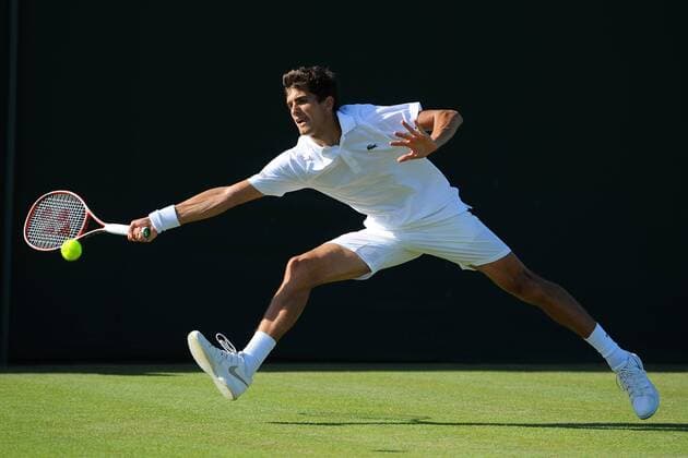 Pierre Hugues Herbert (Fra) TENNIS : Tournoi de Wimbledon 2015 - 29 06 2015 TennisMagazine Panoramic 