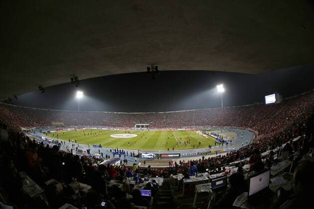 A general view of National Stadium before the game of the 2015 Copa America at Nacional stadium. Santiago, Chile. 29 06 2015 MarceloxHernandez Photosport, Copa America 2015. 
